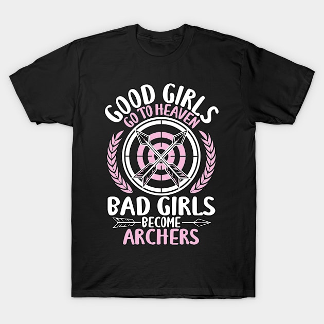 Archery Archer Bow Arrow Archers Gift Present T-Shirt by Krautshirts